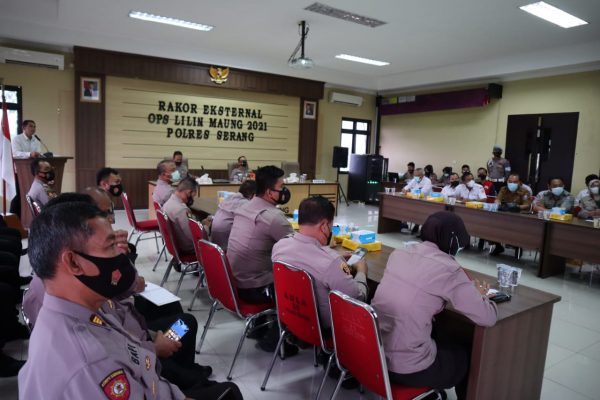 Kapolres Serang Buka Rakor Eksternal Pengamanan OPS Lilin Maung 2021