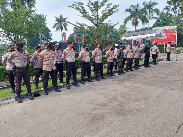 Polres Serang Gelar Apel Pengamanan Unras Buruh