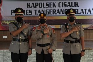 Pihak Polres menagatakan agar semua Undangan dan para tamu agar memakai masker saat sertijab