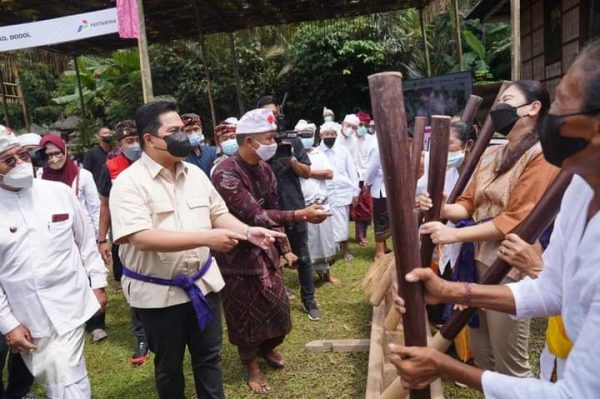 Mentri BUMP/BUMN, Erick Thohir bersama PT. Pertamina mengujung rangkaian kunjungan kerja