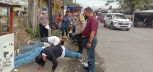 Beri Himbauan polsek kresek membagikan masker