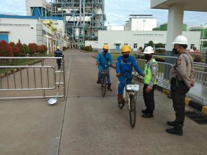 Ditpamobvit Polda Banten Patroli Area PT Lestari Banten Energi.