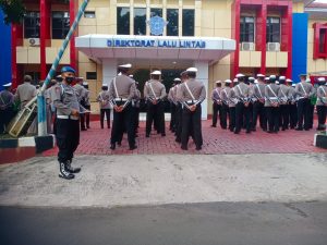 Bidpropam Cek Kehadiran Personel Ditlantas Polda Banten Saat Apel Pagi