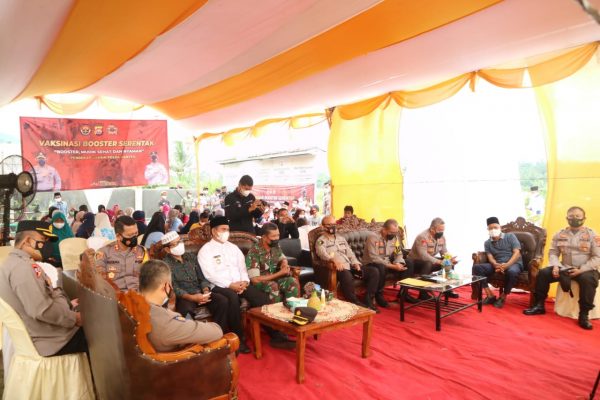 Akselerasi Booster Saat Ramadhan Polda Banten Gelar Vaksinasi Serentak Di Kantor Desa Pancanegara
