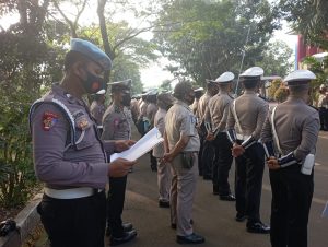 Bidpropam Cek Kehadiran Personel Ditlantas Polda Banten Saat Apel Pagi