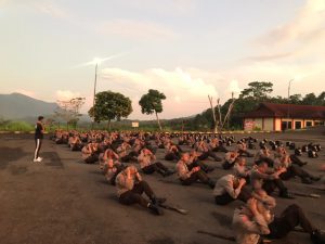 Siswa SPN Polda Banten Gelar Binsik Pagi