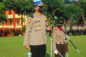 Siswa SPN Polda Banten Ikuti Upacara Pengibaran Bendera Merah Putih