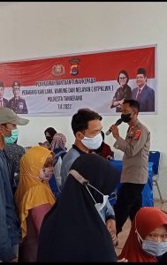 Polsek Balaraja Polresta Tangerang Monitoring Giat Penyaluran Bantuan BTPKLWN