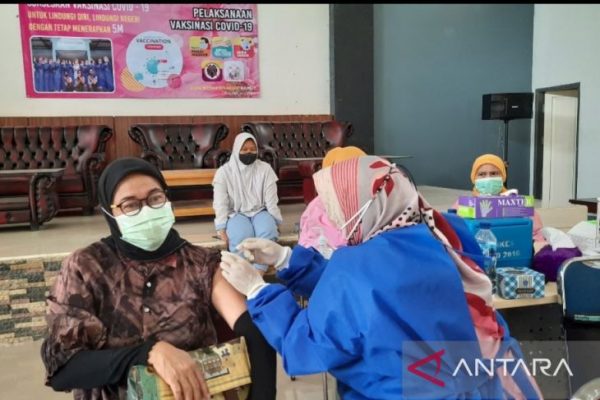 Ada sekitar  379.063 ribu atau 17 persen Orang di suntik di Kabupatan Tangerang, Dan sekitar 83% lagi menunggu