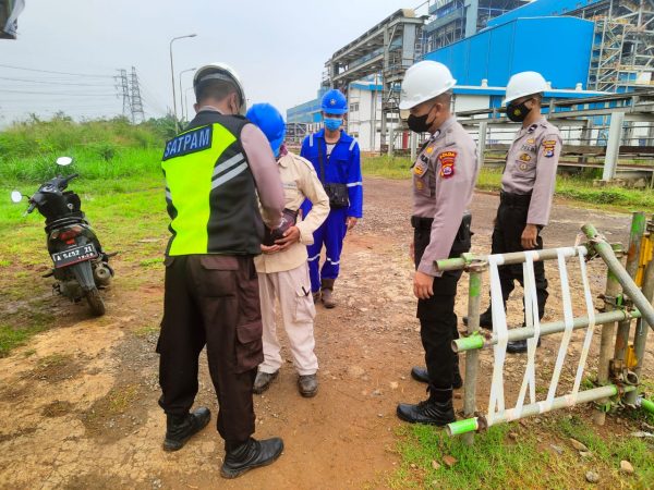 Ditpamobvit Polda Banten Lakukan Pengamanan Di PLTU 3 Lontar