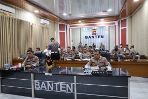 Polda Banten Gelar Anev Mingguan Terkait Gangguan Kamtibmas Dan Laka Lantas