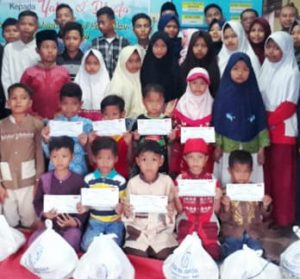 Kembali PT. HMS Gelar Acara Santunan Kepada 150 Anak Yatim Desa Sumur Bandung Kecamatan Jayanti