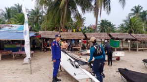 Ditpolairud Polda Banten Gelar Pengamanan Lomba Tukik Sailing Regatta Anyer 2022