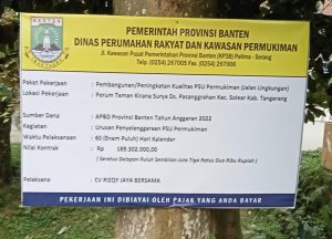 Proyek Paving Blok Di Perum Taman Kirana Perlu Dipertanyakan