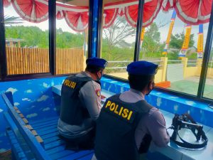 Tingkatkan Pengamanan Mako Satpolairud Polresta Tangerang Polda Banten, Anggota Piket Jaga Laksanakan Sispam Mako