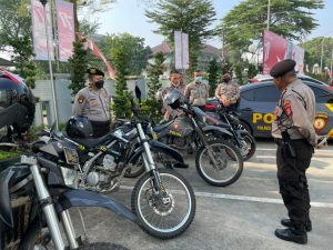 Satuan Samapta Polresta Tangerang Laksanakan Kegiatan Pengecekan Kendaraan Di Polresta Tangerang