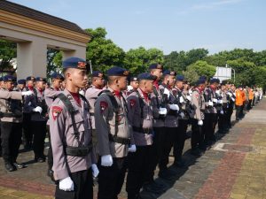 Satbrimob Polda Banten Hadiri Gladi Bersih Upacara HUT RI Ke-77