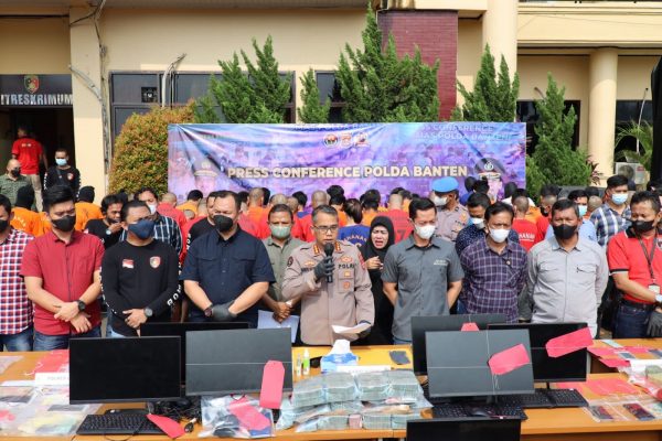 Komit Hajar Judi, Polda Banten Gandeng PPATK Dan Kominfo Serta Terapkan Pasal Money Laundering
