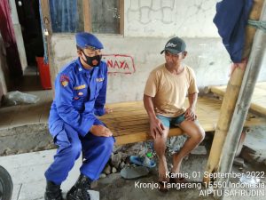 Satpolairud Polresta Tangerang Melaksanakan Kegiatan Polmas Di Wilayah Pesisir Desa Lontar Kec. Kemeri