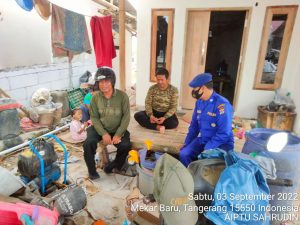 Rutin Laksanakan Giat Polmas, Satpolairud Polresta Tangerang Pamtau Wilayah Pesisir Desa Jenggot Kec. Kronjo