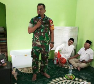 Babinsa Desa Tobat Hadiri Peresmian Rumah Baca Al’Quran Dan Santunan Anak Yatim Majelis Ta’lim Alhusna