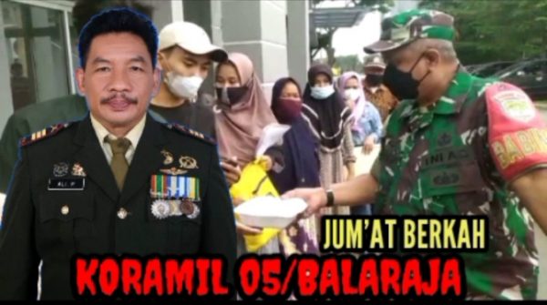 Ruang Tunggu Keluarga Pasien RSUD Balaraja Didatangi Tim Jum’at Berkah Koramil 05/Balaraja