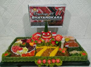 Bhayangkari Polsek Balaraja Juara Satu Lomba Tumpeng di Hari Ulang Tahun (Hut) Bhayangkara Ke-77.