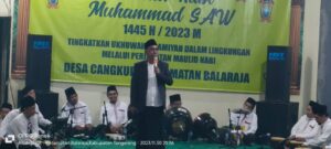 Maulid nabi Muhammad Saw dan Haul ke 10 Orang tua kades Cangkudu Serta tasyakuran Menjelang ke lima tahun pemerintahan desa cangkudu.