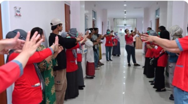 RSUD Balaraja Kampanye 6 Langkah Cuci Tangan bagi Pengunjung Pasien