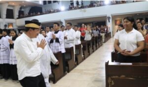 Sekda Kabupaten Tangerang Monitoring Misa Paskah di Gereja St. Odilia Citra Raya