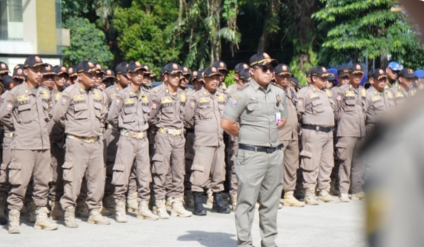 Ratusan Personel Satpol PP Siap Amankan Lebaran di Kabupaten Tangerang