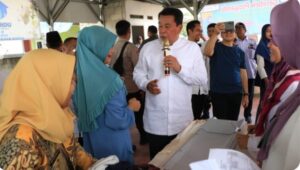 Sekda Pantau Program Gerebek Posyandu di Tegal Kunir Kidul Kecamatan Mauk