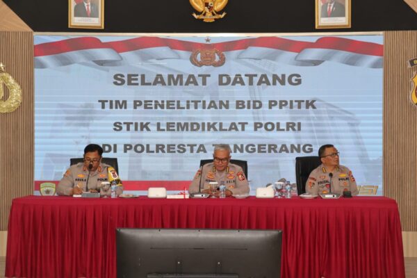 Polresta Tangerang Gelar Penelitian Konflik Sosial Bersama Tim STIK Lemdiklat Polri