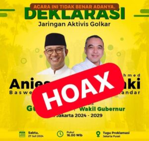 Beredar Poster Deklarasi Anies-Zaki untuk Pilkada DKI Jakarta, Zaki : Itu Hoaks