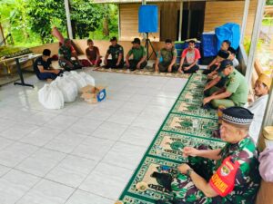 Jum’at berkah Koramil 05/Balaraja, Kodim 0510/TRS peduli Santri