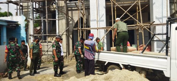 Safari Jum’at Berkah Koramil 05/Balaraja Bantu Pembangunan Masjid Jami’ Baitul Mu’min