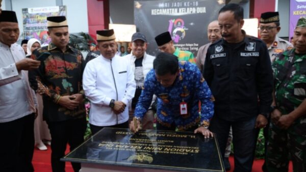 Bupati Tangerang Resmikan Stadion Mini dan Berbagi Kebahagiaan di HUT ke-18 Kecamatan Kelapa Dua