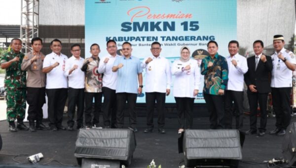 Wabup Intan Dampingi Gubernur Banten Resmikan SMKN 15 Kabupaten Tangerang