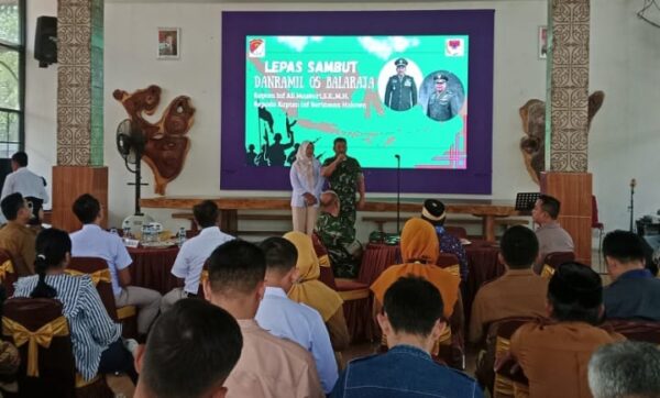 Lepas Sambut Danramil 05/Balaraja Dari Kapten Inf Ali Maskuri SE, MH Kepada Kapten Inf Beriawan Halawa