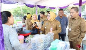 Wabup Tangerang Tinjau Gerakan Pangan Murah dan Bazar UMKM
