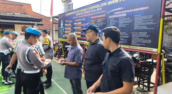 Provost Polresta Tangerang Laksanakan Gaktibplin di Mako Polsek Cikupa