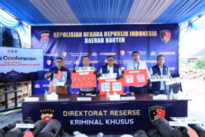 Polda Banten Ungkap 6 Lokasi Tambang Ilegal dan Penyalahgunaan BBM Bersubsidi, 7 Tersangka Ditahan
