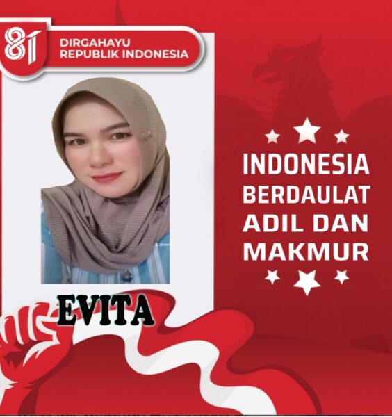 Evita Srikandi Media Postserang. Com Dan Juga Srikandi Asal Pandeglang Banten, Mengucapkan HUT RI Ke-81, 17-Agustus-1945 & 17-Agustus-2026
