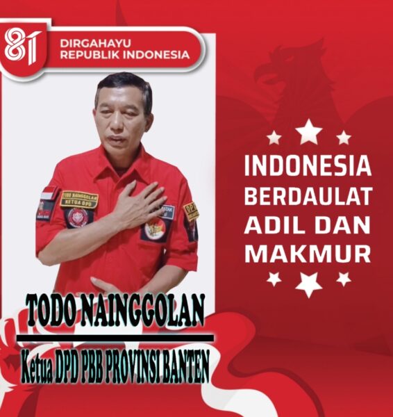 Ketua Dewan Perwakilan Daerah Pemuda Batak Bersatu (PBB) Beserta Jajaran, Mengucapkan “Selamat HUT RI Ke-81, 17-Agustus-1945 & 17-Agustus-2026